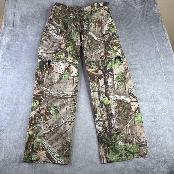 Game Winner Pants Mens Large Camo Realtree Edge Cargo Hunting Mesh Lined Outdoor - Picture 1 of 14